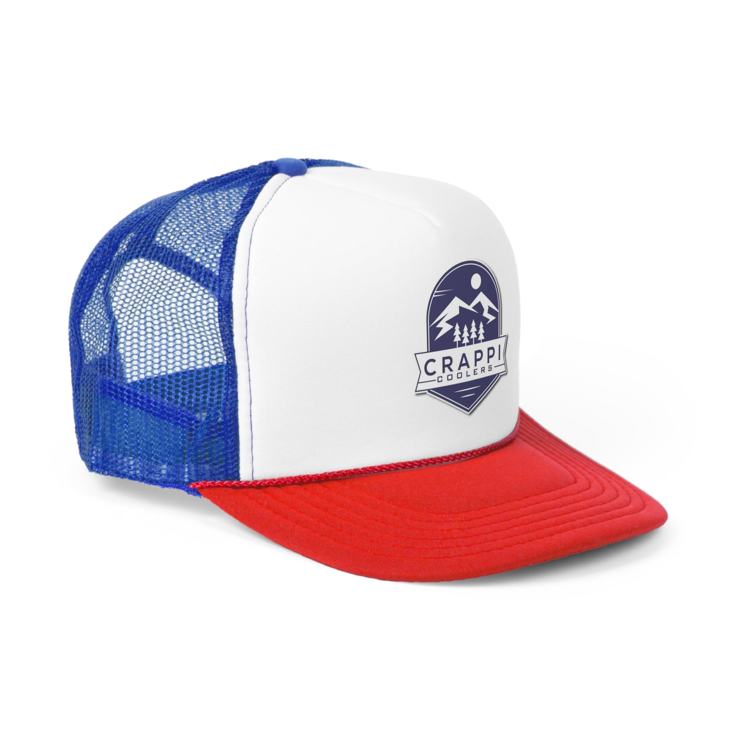 Crappi Coolers Blue Mountain Badge Trucker Hat