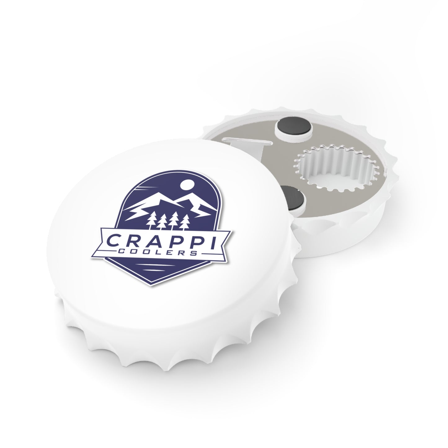 Crappi Coolers Blue Mountain Badge Bottle Opener