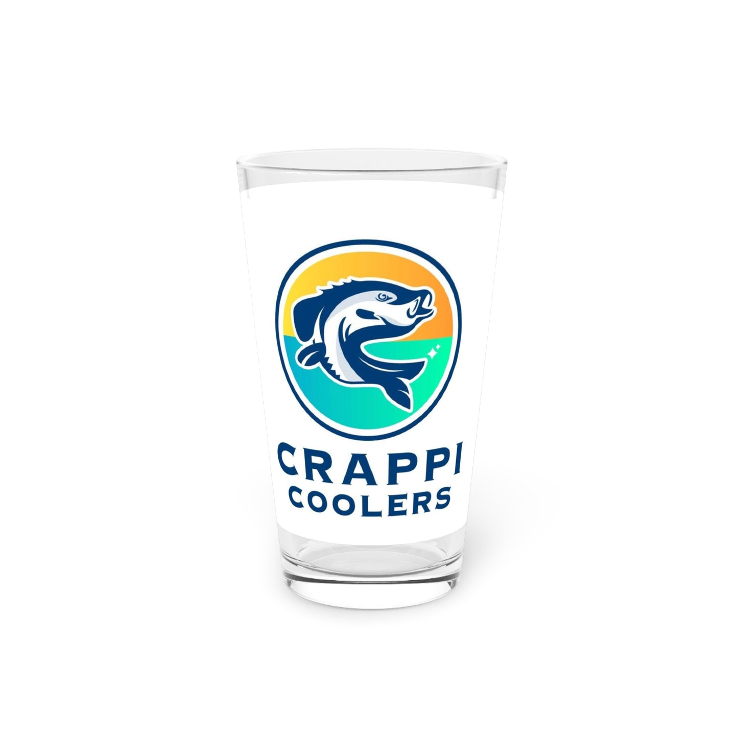 Crappi Coolers Pint Glass, 16oz