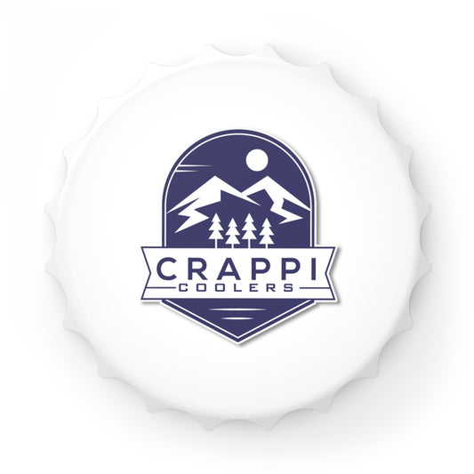 Crappi Coolers Blue Mountain Badge Bottle Opener