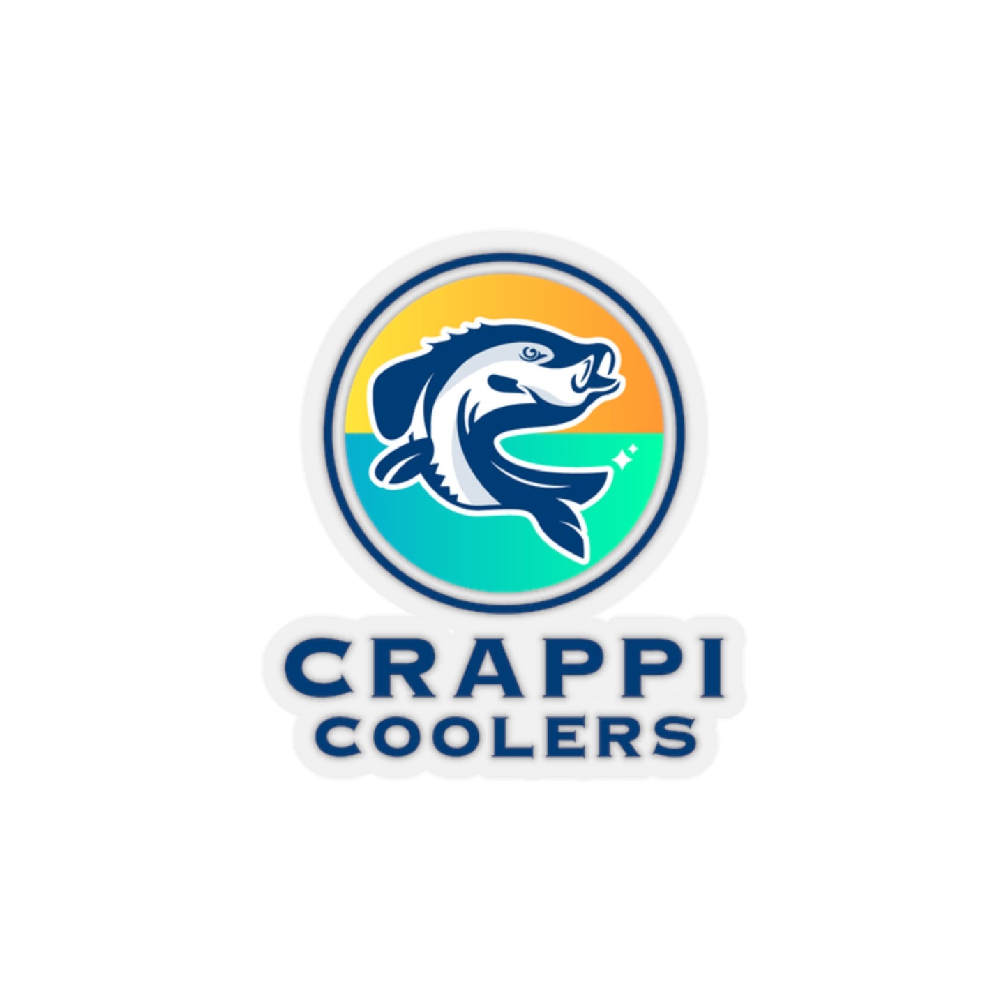 Crappi Coolers Kiss-Cut Sticker