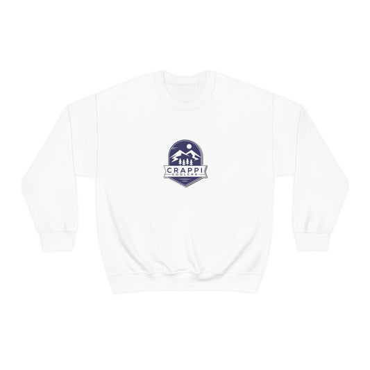 Crappi Coolers Blue Mountain Badge Unisex Heavy Blend™ Crewneck Sweatshirt