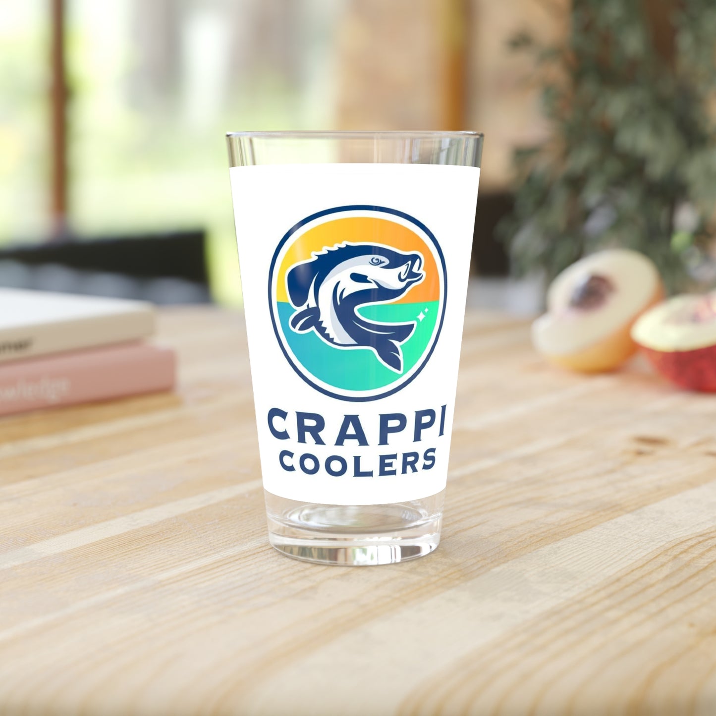 Crappi Coolers Pint Glass, 16oz